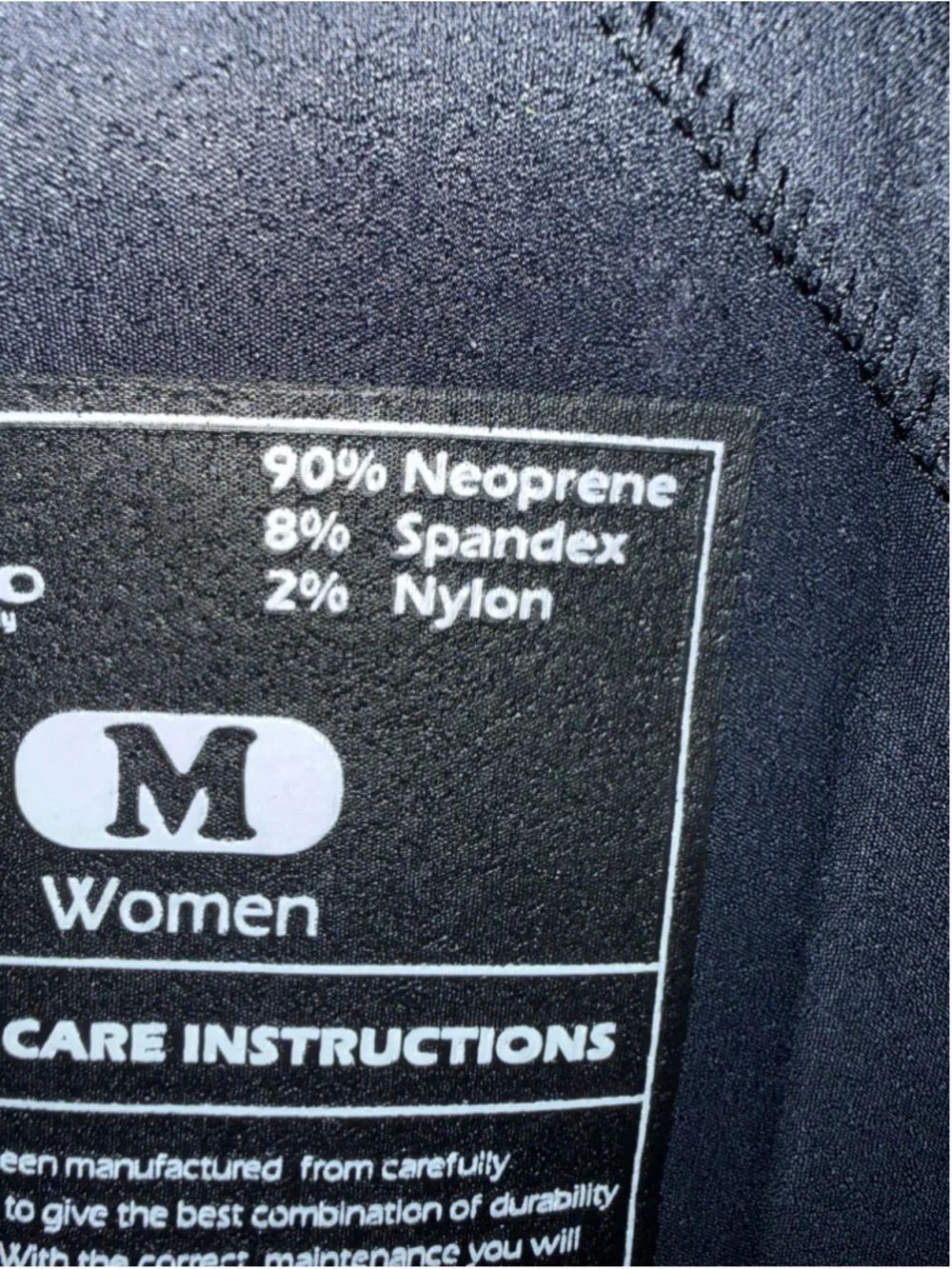 Women's Jintaleco Wetsuit One Piece Swimsuit Black Teal Neoprene Cold Water NWOT